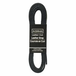 Buy 👍 6 Pack: Black Leather Strap by ArtMinds™ 🧨 -Artminds Sales Store MP632343 30