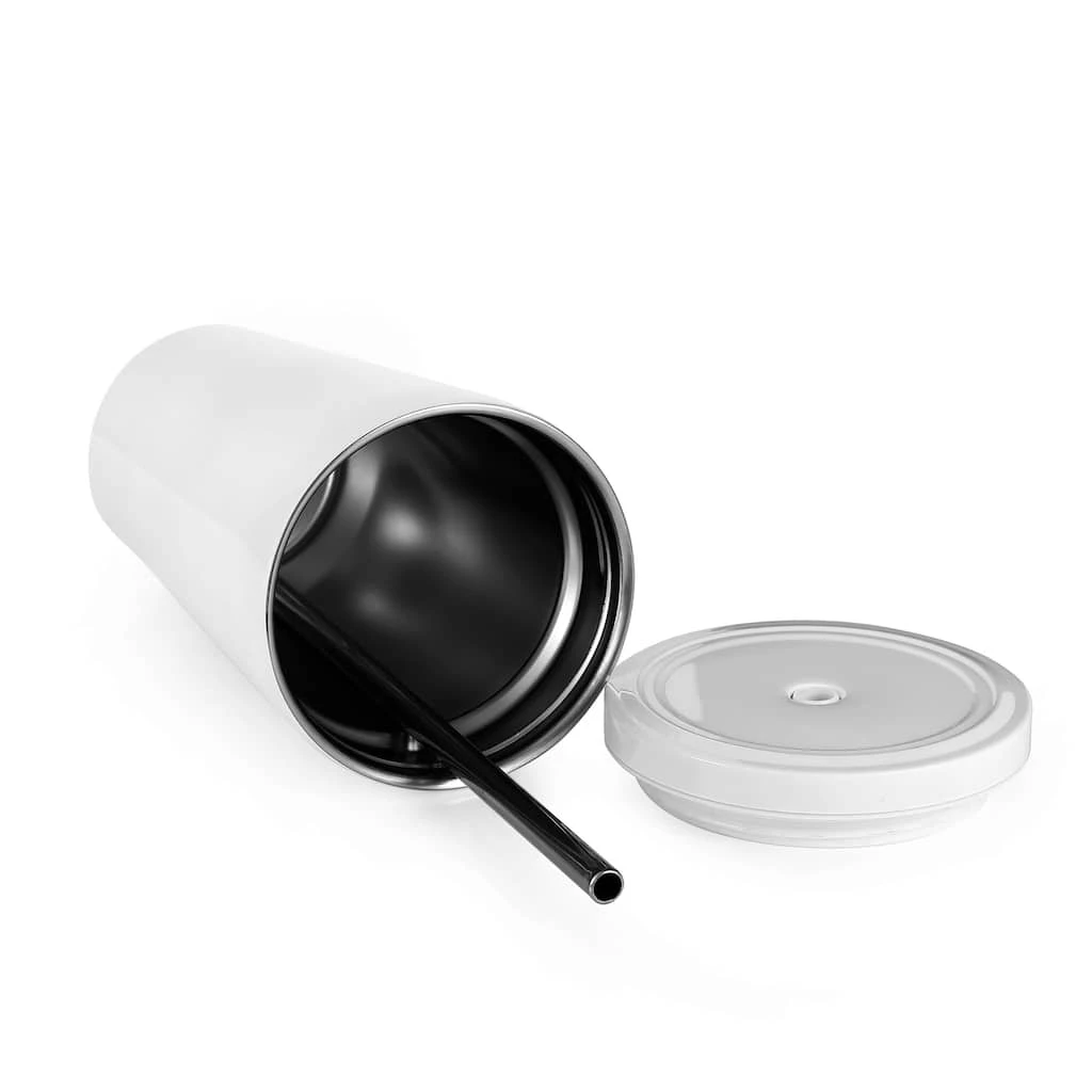 Best deal ⌛ 24 Pack: 19oz. White Stainless Steel Tumbler with Straw by ArtMinds™ 😀 3 Best deal ⌛ 24 Pack: 19oz. White Stainless Steel Tumbler with Straw by ArtMinds™ 😀 - Image 3